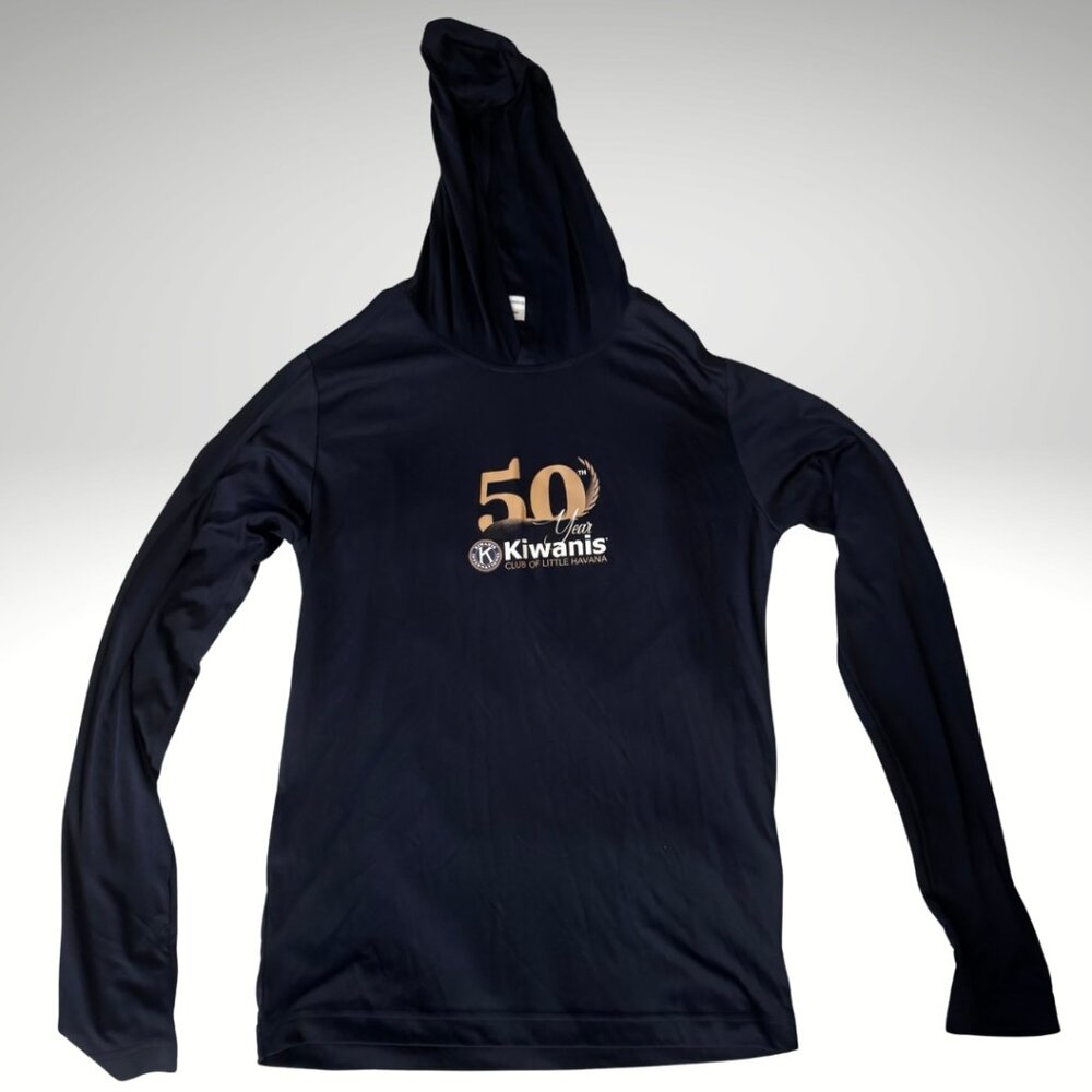 Navy Lightweight Athletic Hoodie XS – Kiwanis 50 Year Graphic
